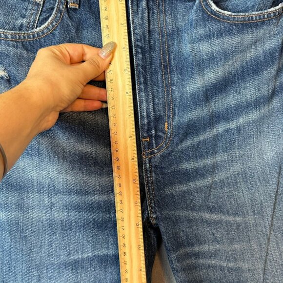 Etica Marcella High Rise Slim Leg Jean Organic Cotton Womens 29 Dark Wash Denim - Picture 6 of 10